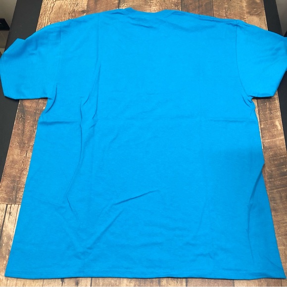 CN Captain Narwhal Cartoon Funny Graphic T-Shirt Mens XL Blue New - Picture 4 of 4